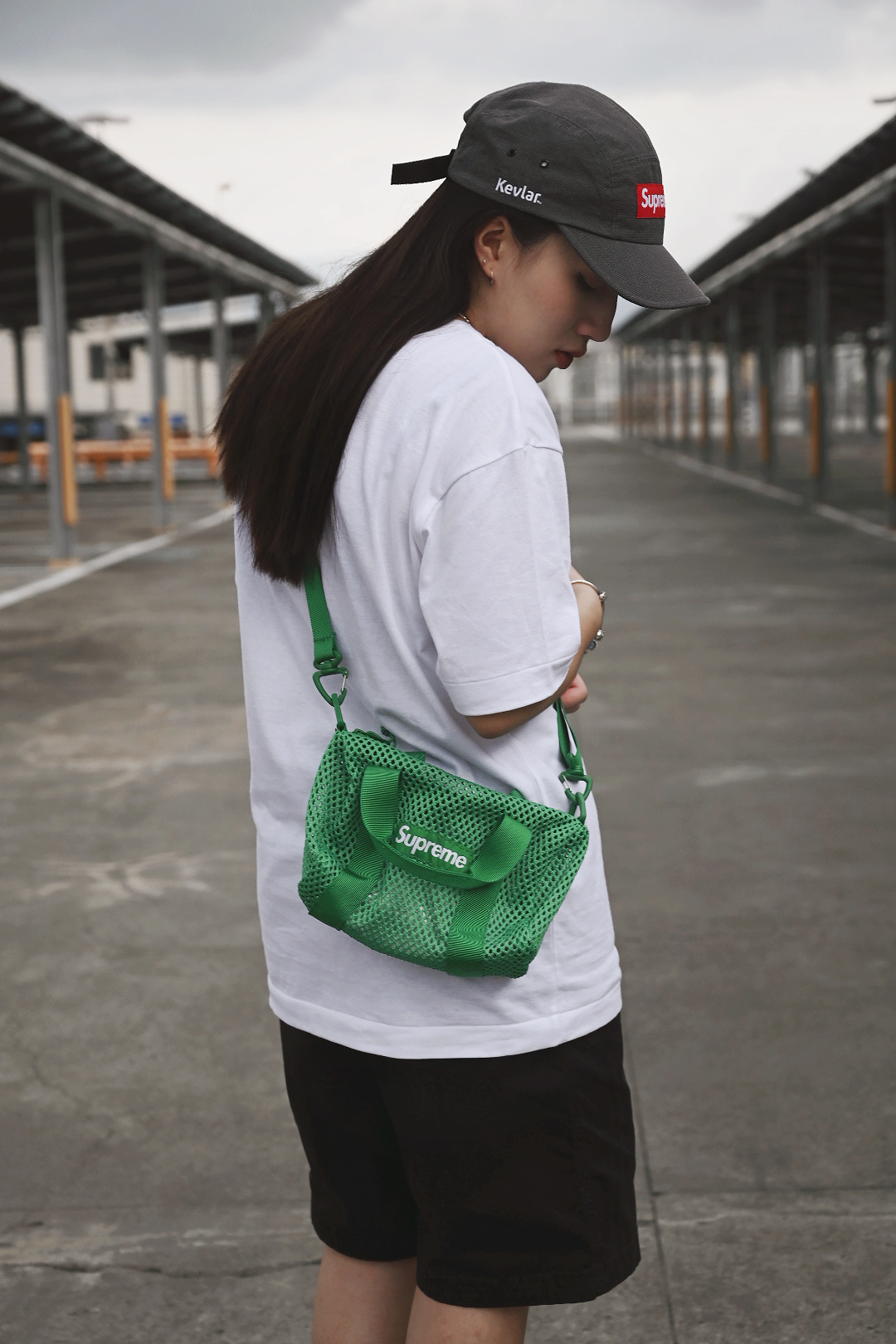 <快速出貨>Supreme 23SS 網面 肩背小包 綠