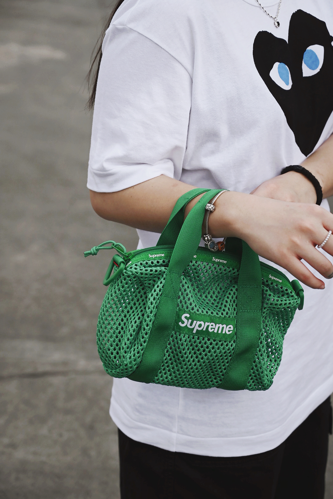 <快速出貨>Supreme 23SS 網面 肩背小包 綠