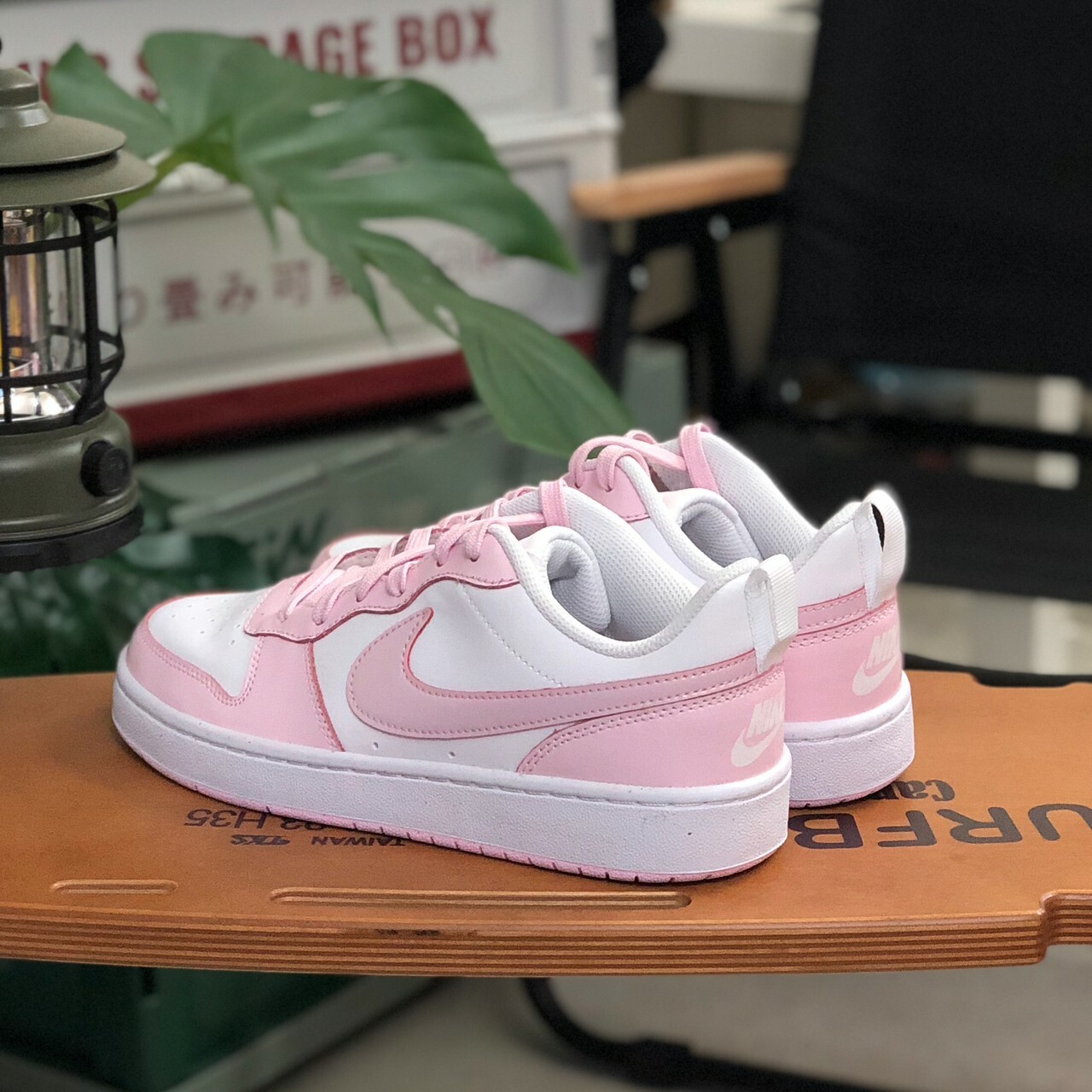 Nike Court Borough Low 2 SE GS 珠光櫻花粉 粉白 DQ0492-100