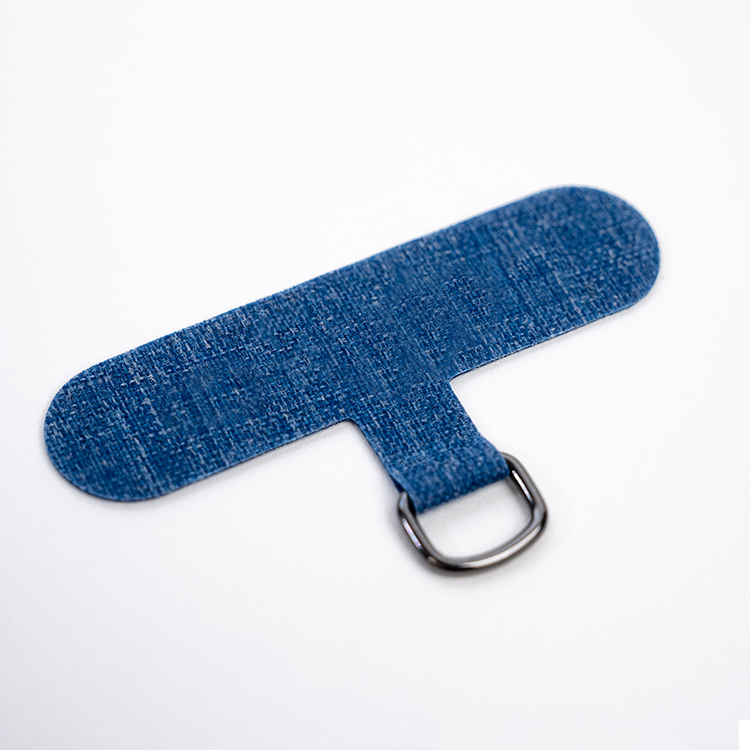 手機掛繩夾片 - (牛仔藍墊片)