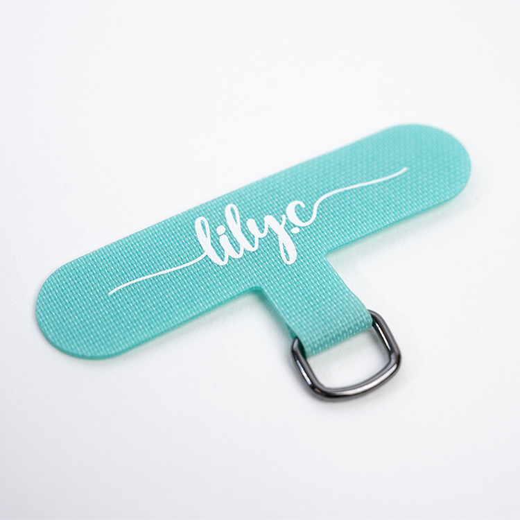 手機掛繩夾片 - (芬尼綠墊片) 專屬文字