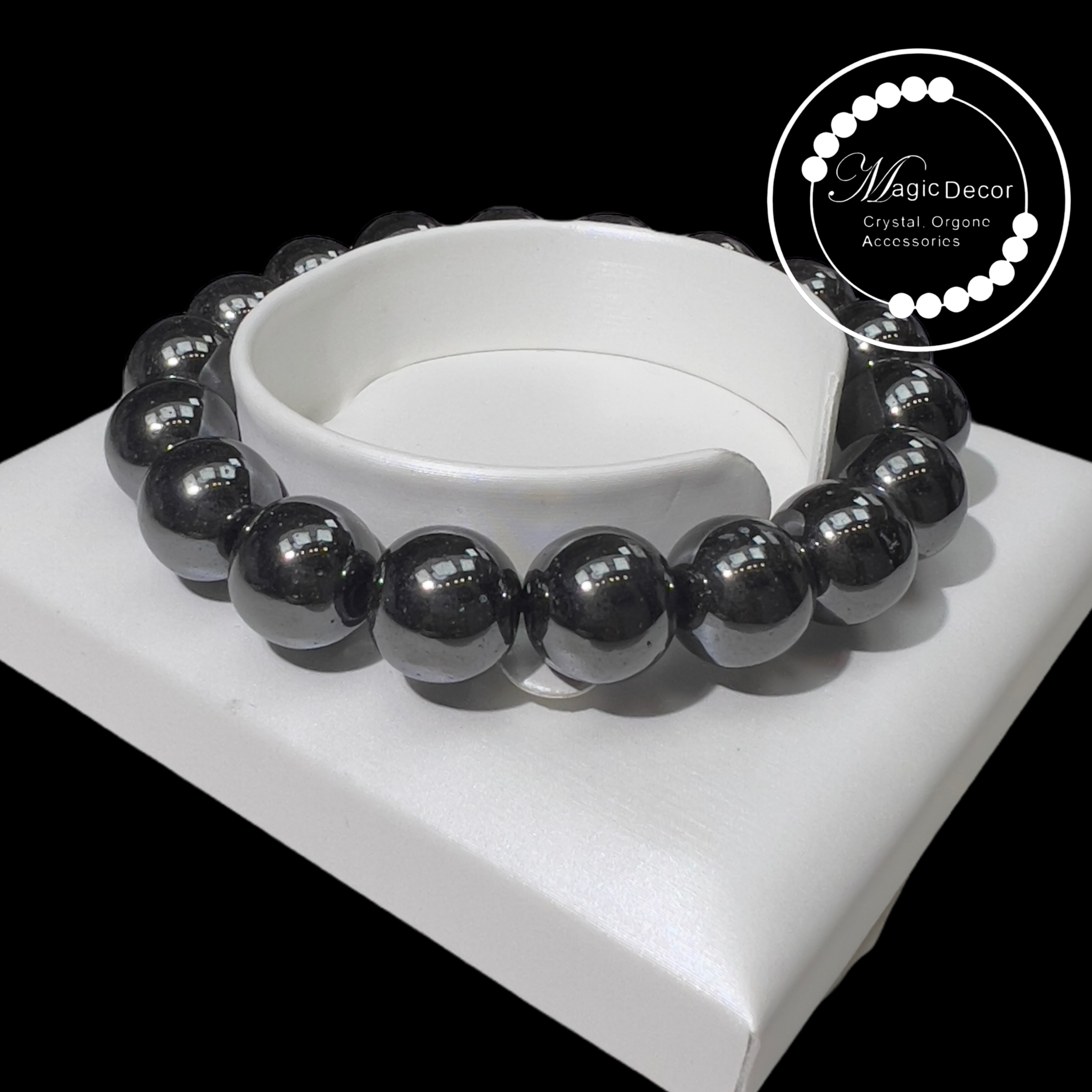 260131 - C146 12mm+黑膽石圓珠手串