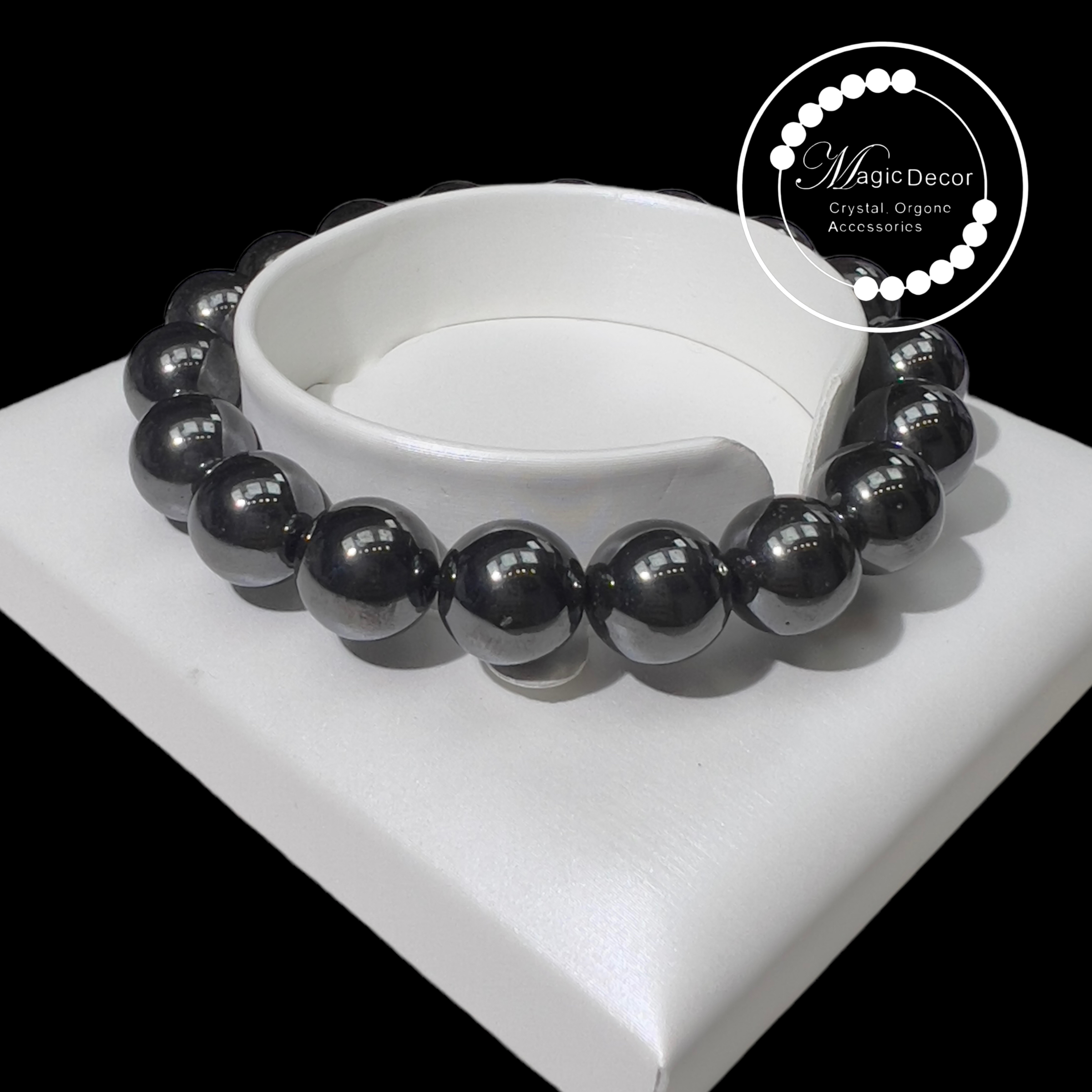 250703 - A33 10mm+黑膽石圓珠手串