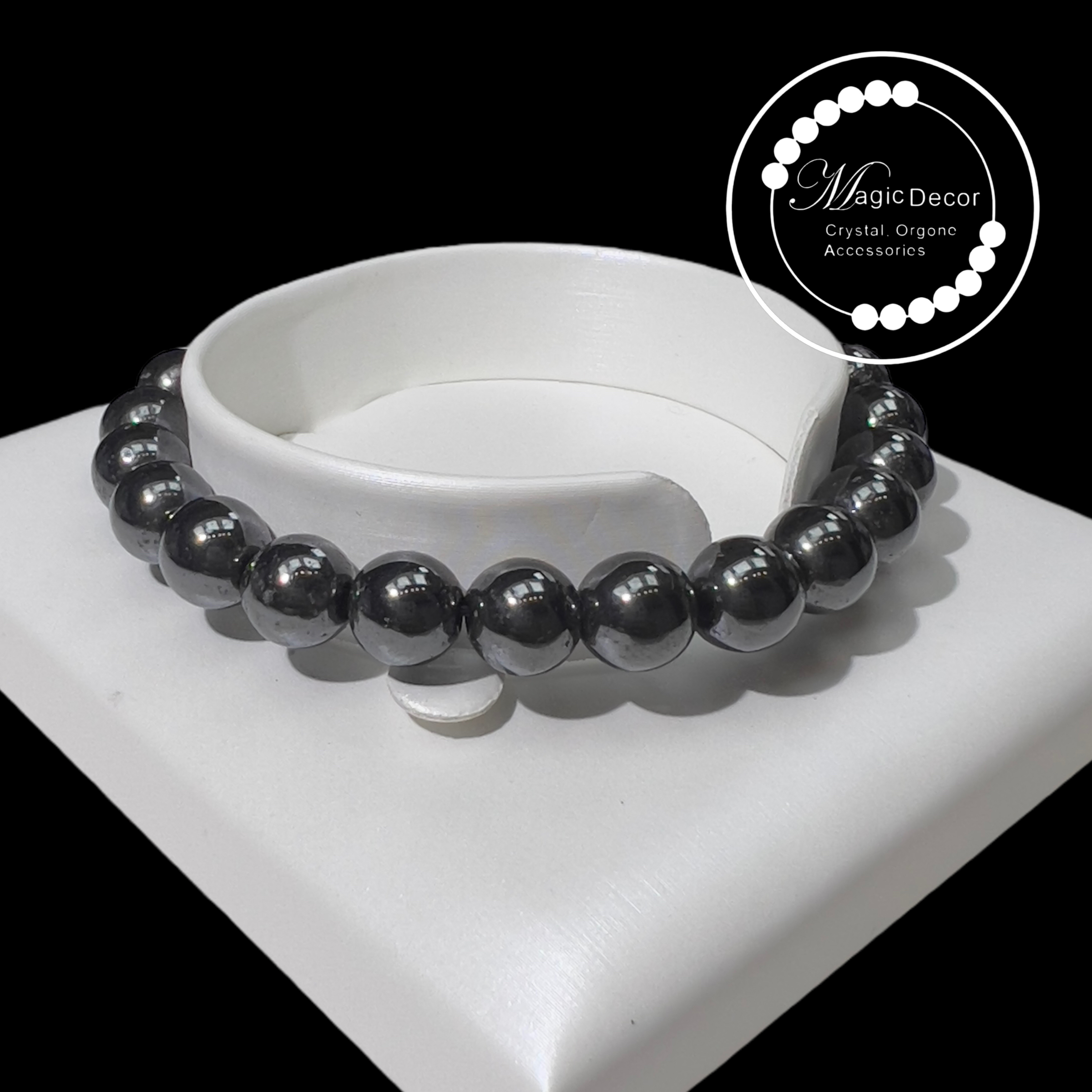 260131 - C147 8mm+黑膽石圓珠手串