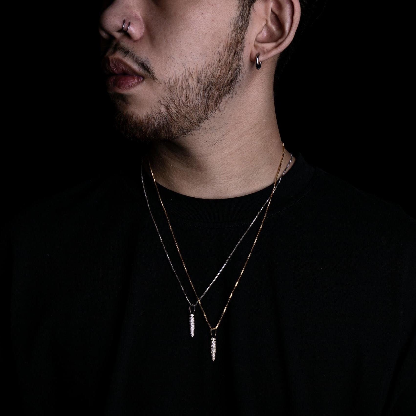 925純銀子彈墜飾