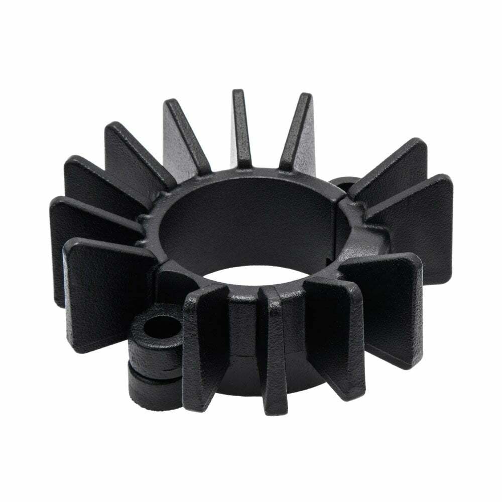 Motone Finned Exhaust Clamps - LC - Black Paint Finish