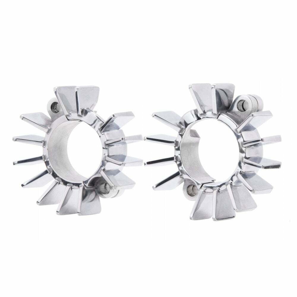 Motone 水冷凱旋專用 排氣管壓蓋 鰭片 拋光銀