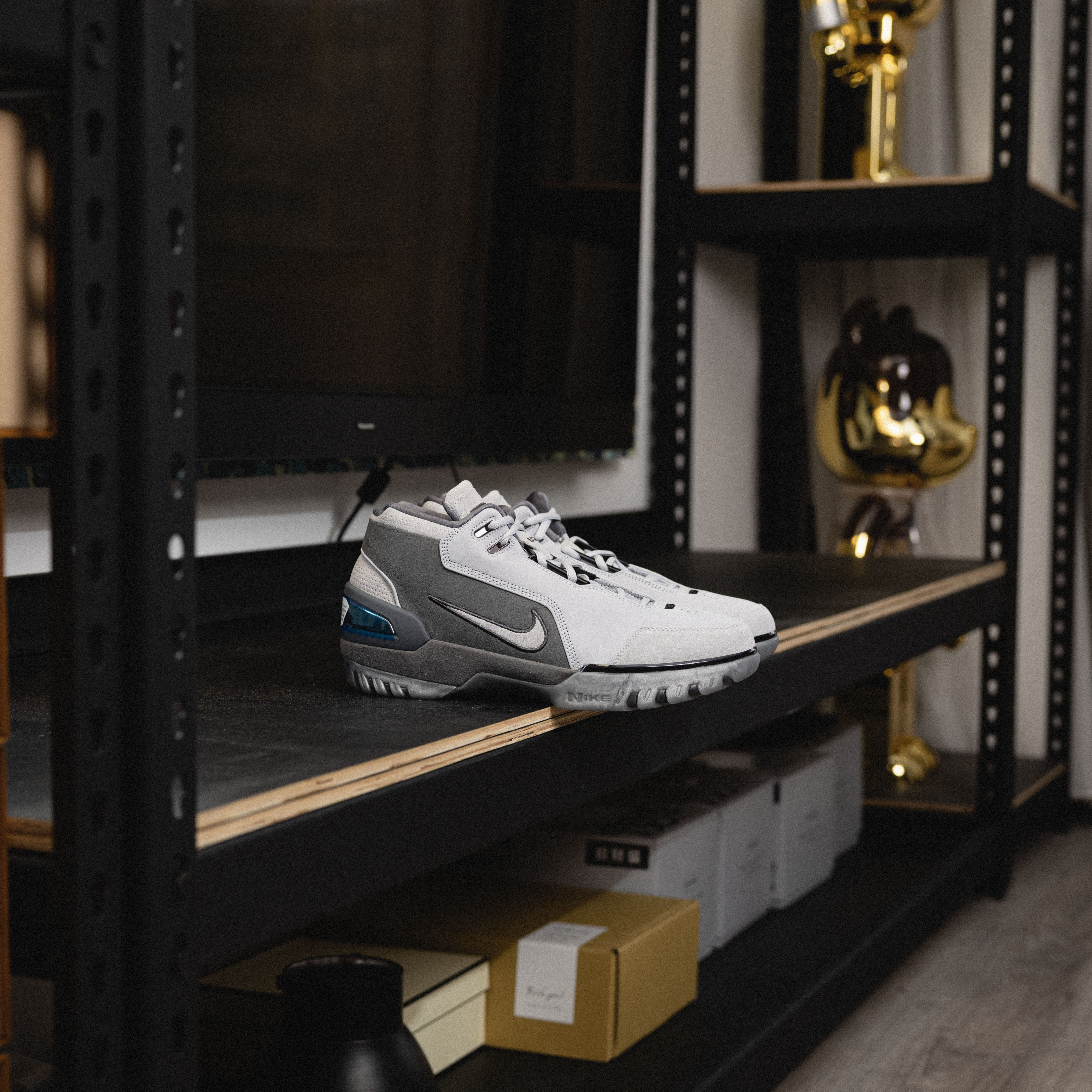 -(D2b)-NIKE AIR ZOOM GENERATION "DARK GREY" LBJ 灰麂皮-DR0455 001