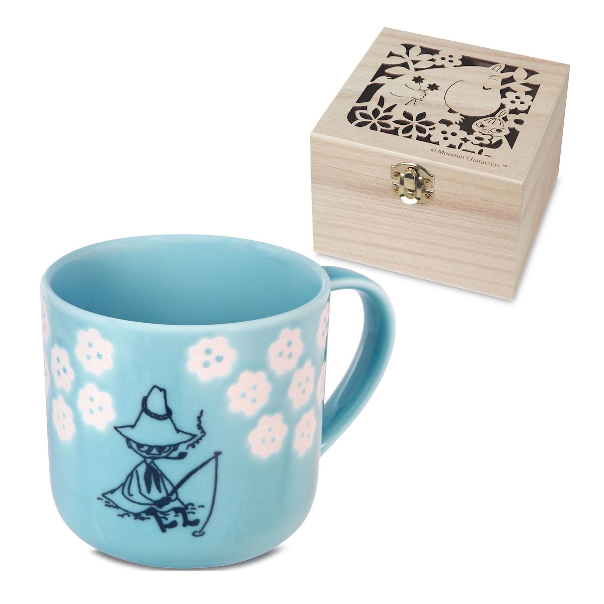 moomin 阿金馬克杯 木頭禮盒組|日本 yamaka