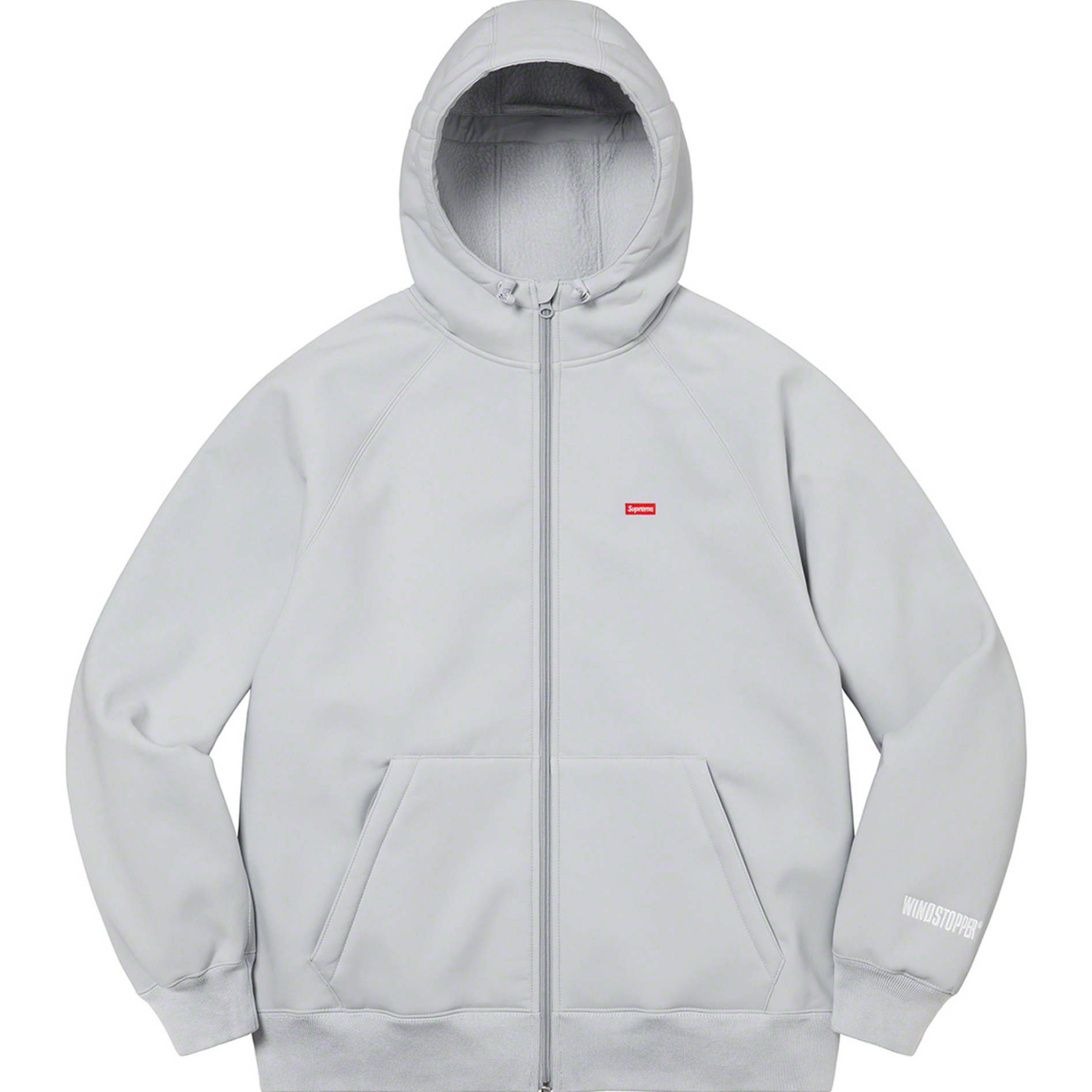 Supreme FW22 WINDSTOPPER® Zip Up Hooded Sweatshirt- Grey