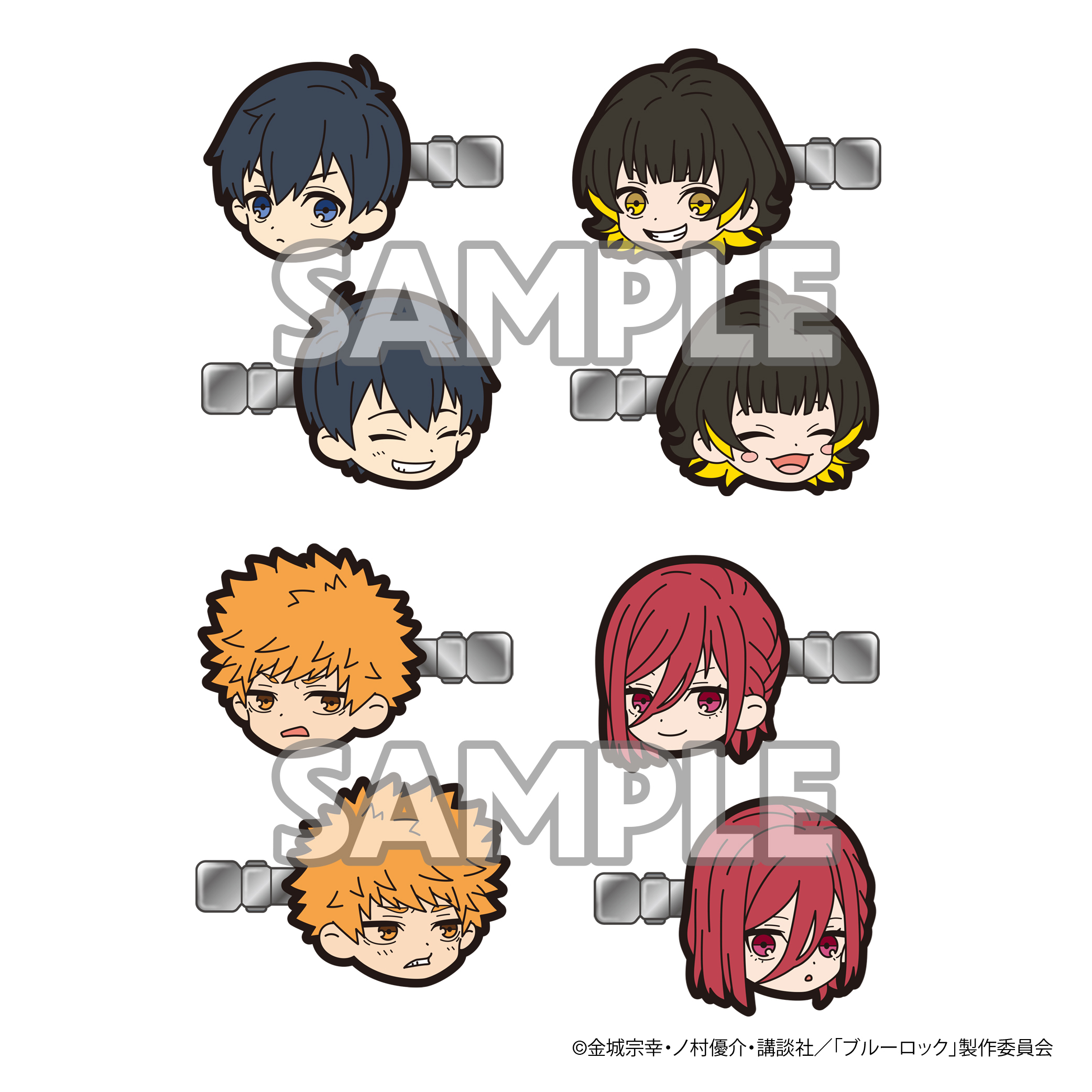 「ACG.GO」「預購」BLUE LOCK 藍色監獄 橡膠髮夾SET Vol.1