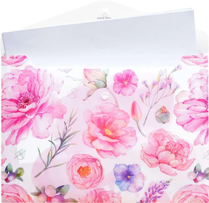 【花語系列】【永恆的愛】牡丹文件夾 24*33cm (可放A4大小)(文具) (資料夾)