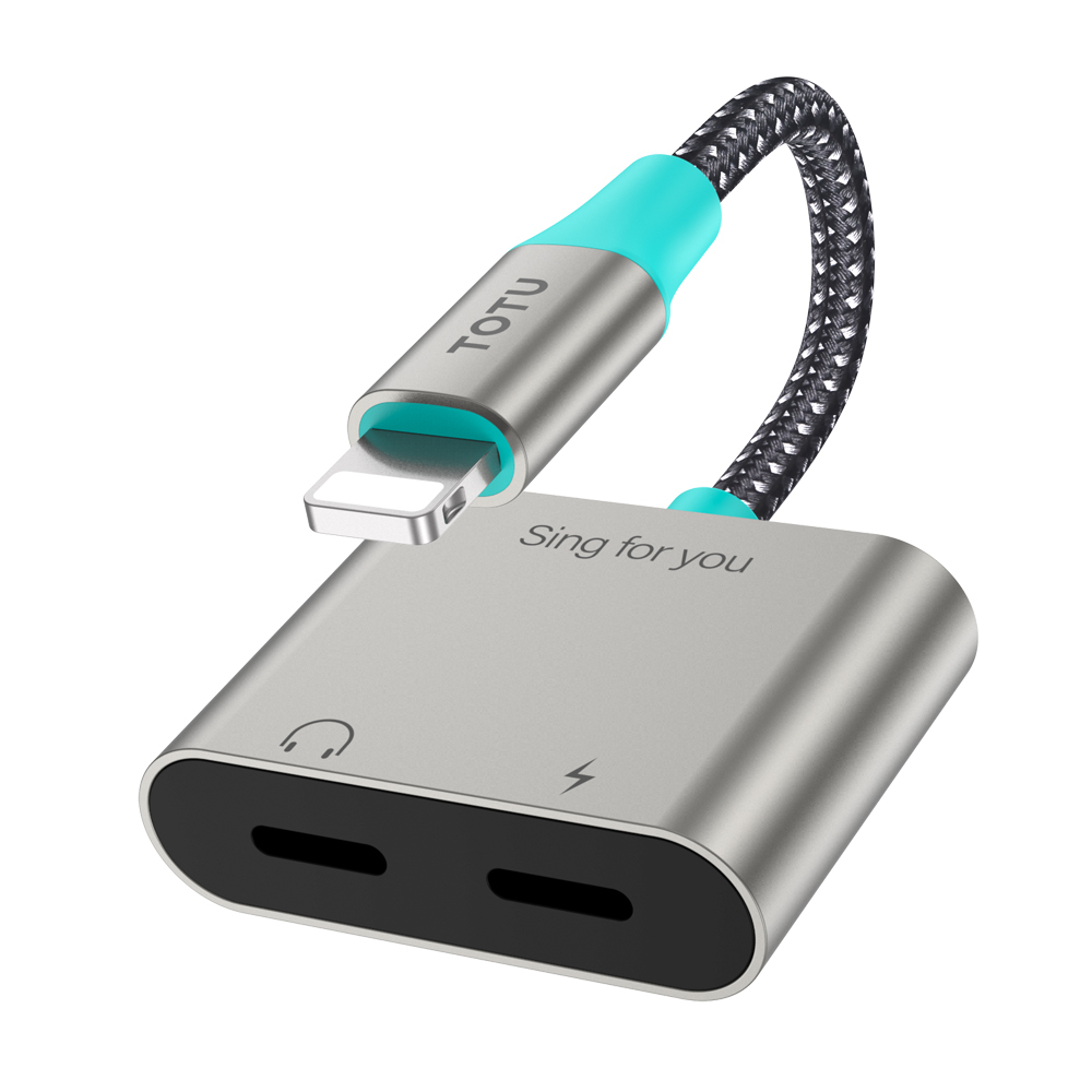 TOTU 拓途 雙Lightning轉接頭轉接線音頻轉接器 充電聽歌線控通話 AD-1系列