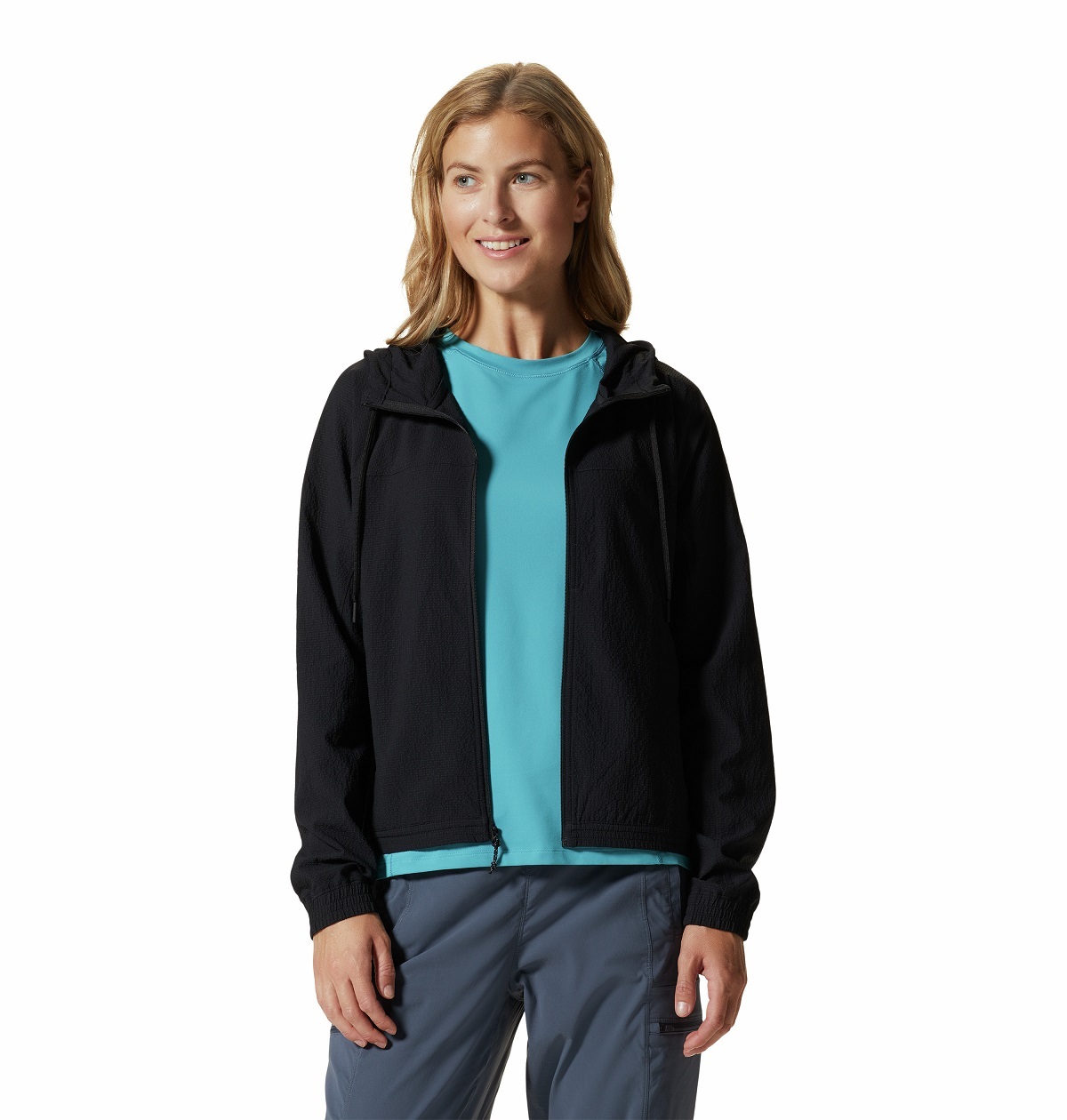 MHW女裝 防曬透氣連帽外套Sunshadow™ Full Zip 黑 (MHW1982601010)