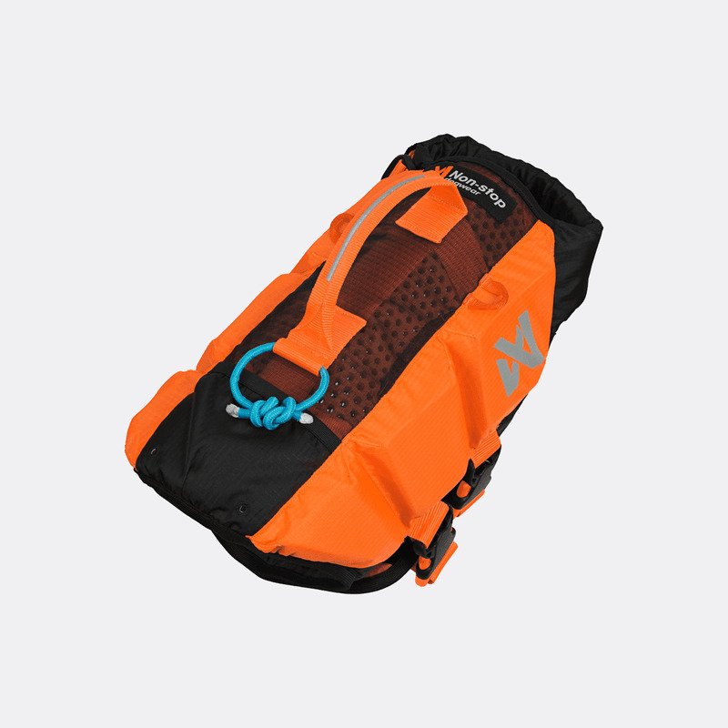 【Non-stop dogwear】PROTECTOR浮水救生衣(黑橘）