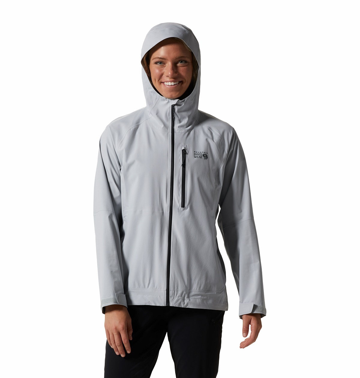 MHW女裝 (新款)輕量彈性防水連帽外套 Stretch Ozonic™ Jacket-Glacial (MHW1985721-097)