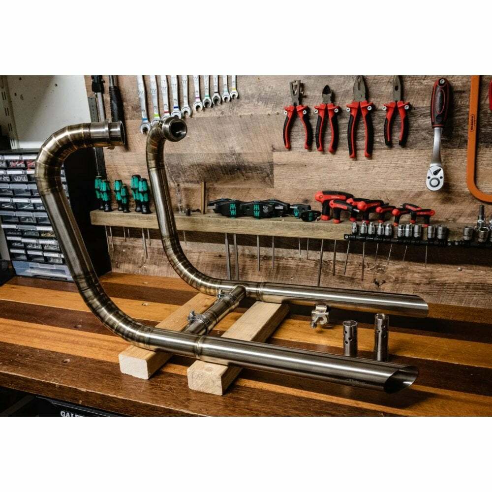 Motone 水冷 Bobber專用 全段排氣管 鸚鵡螺