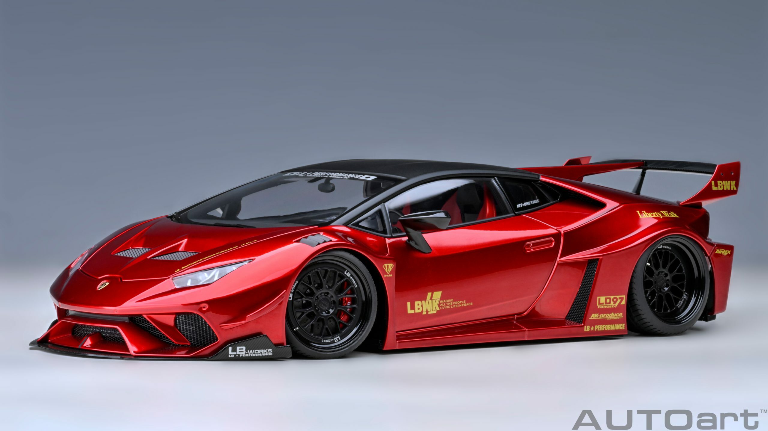 預訂:1/18 AUTOART Liberty Walk LB Silhouette Lamborghini Huracan GT (Red) (79126)