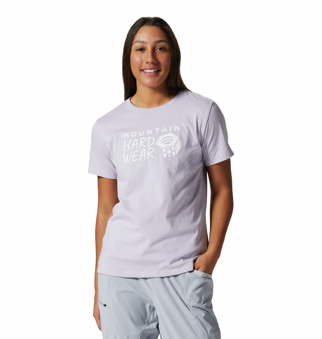 MHW 女裝有機棉 MHW Logo Short Sleeve 拂曉紫 (MHW1983031543)