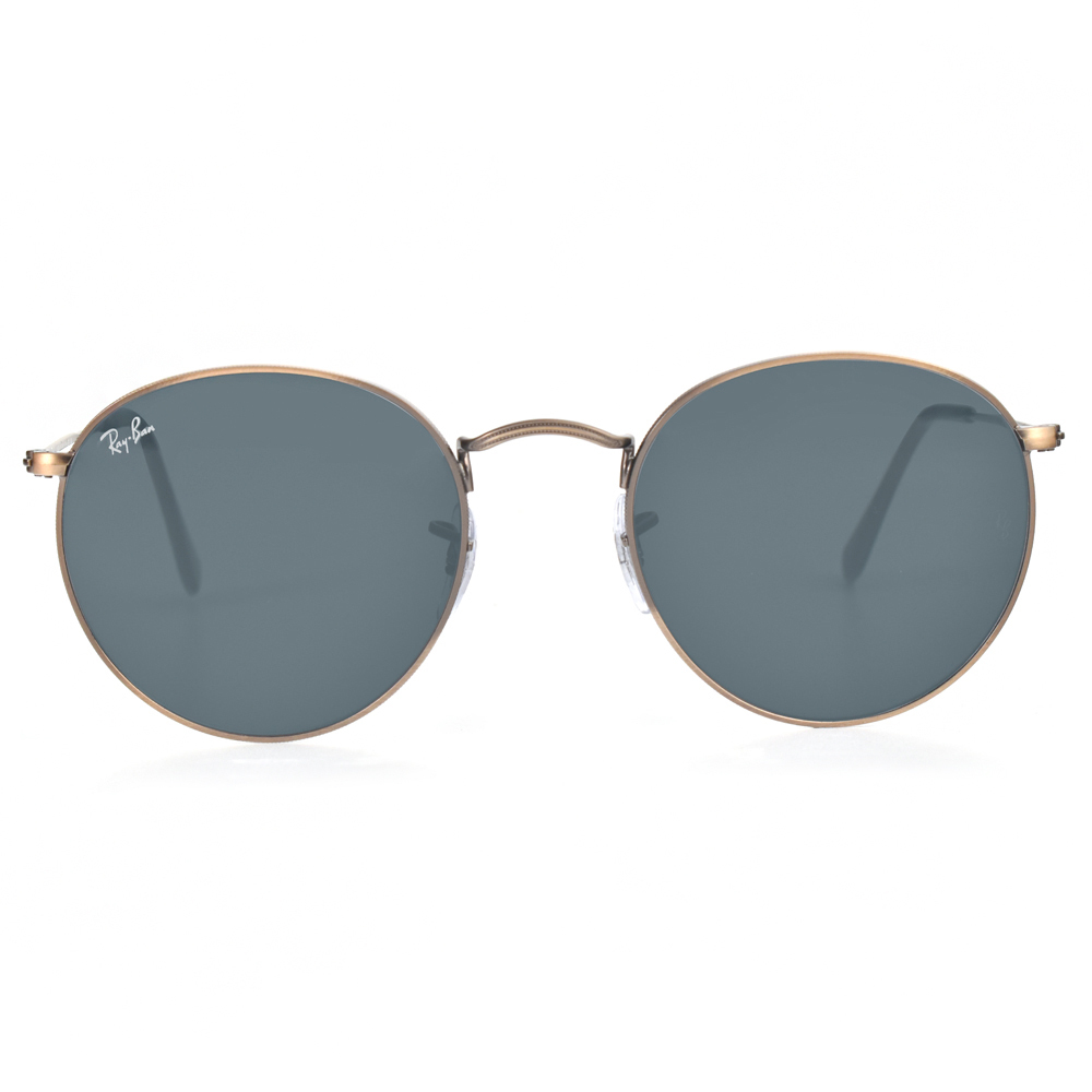 【RayBan】RB3447 9230/R5-53mm  經典ROUND復古 圓框太陽眼鏡