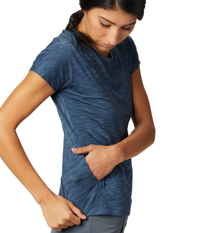 MHW女裝Mighty Stripe™ Short Sleeve T - Zinc (MHW1829631492)