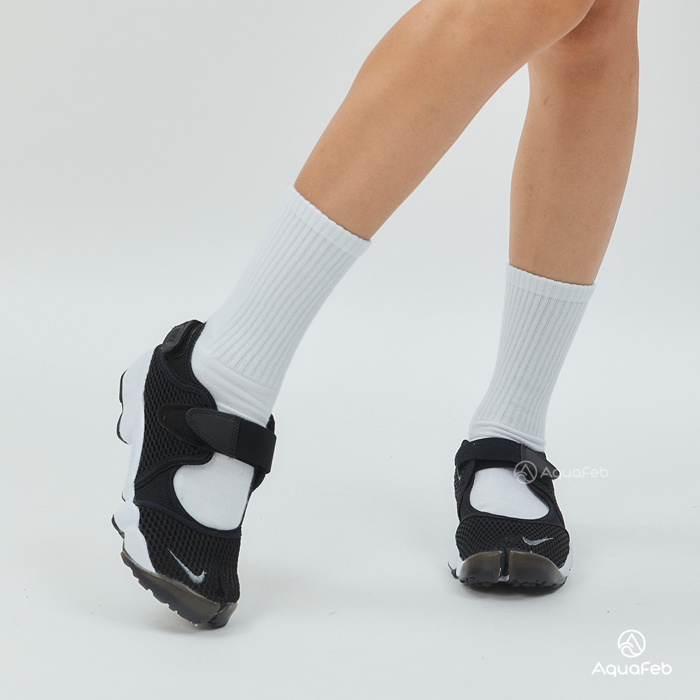 Nike Air Rift BR 男女 黑白 忍者鞋 魔鬼氈 涼鞋 848386-001
