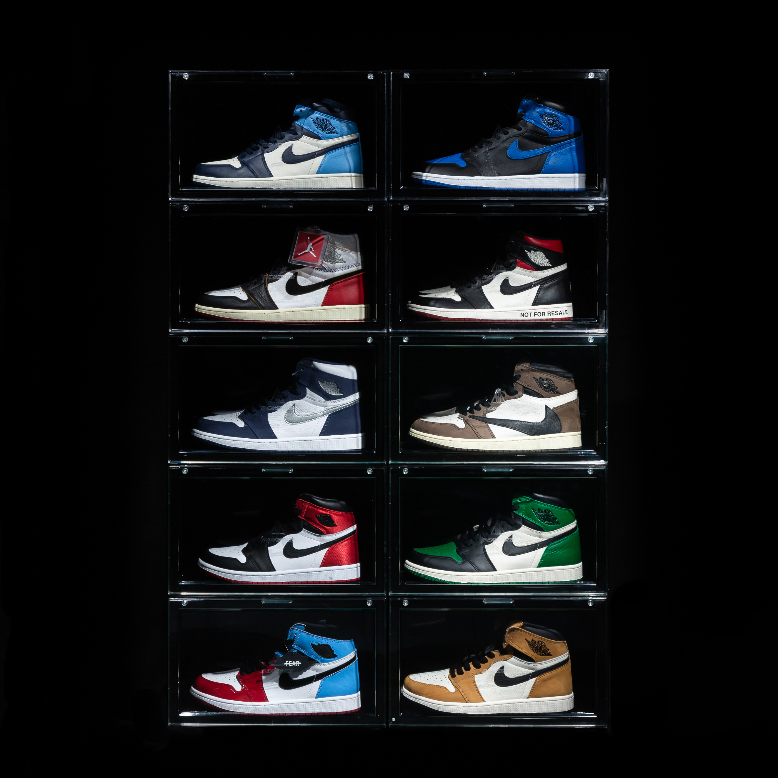 Sneaker Mob  (兩件裝)磁吸側開球鞋盒 - 黑