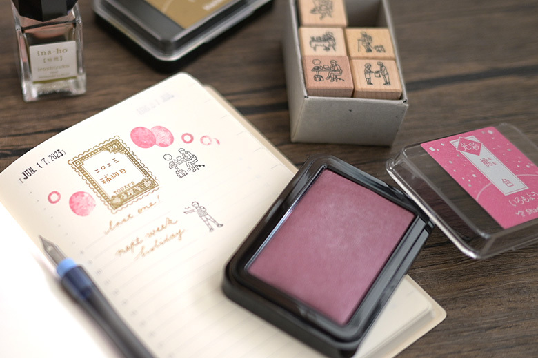 Shachihata 色模樣印台 光彩珠光版