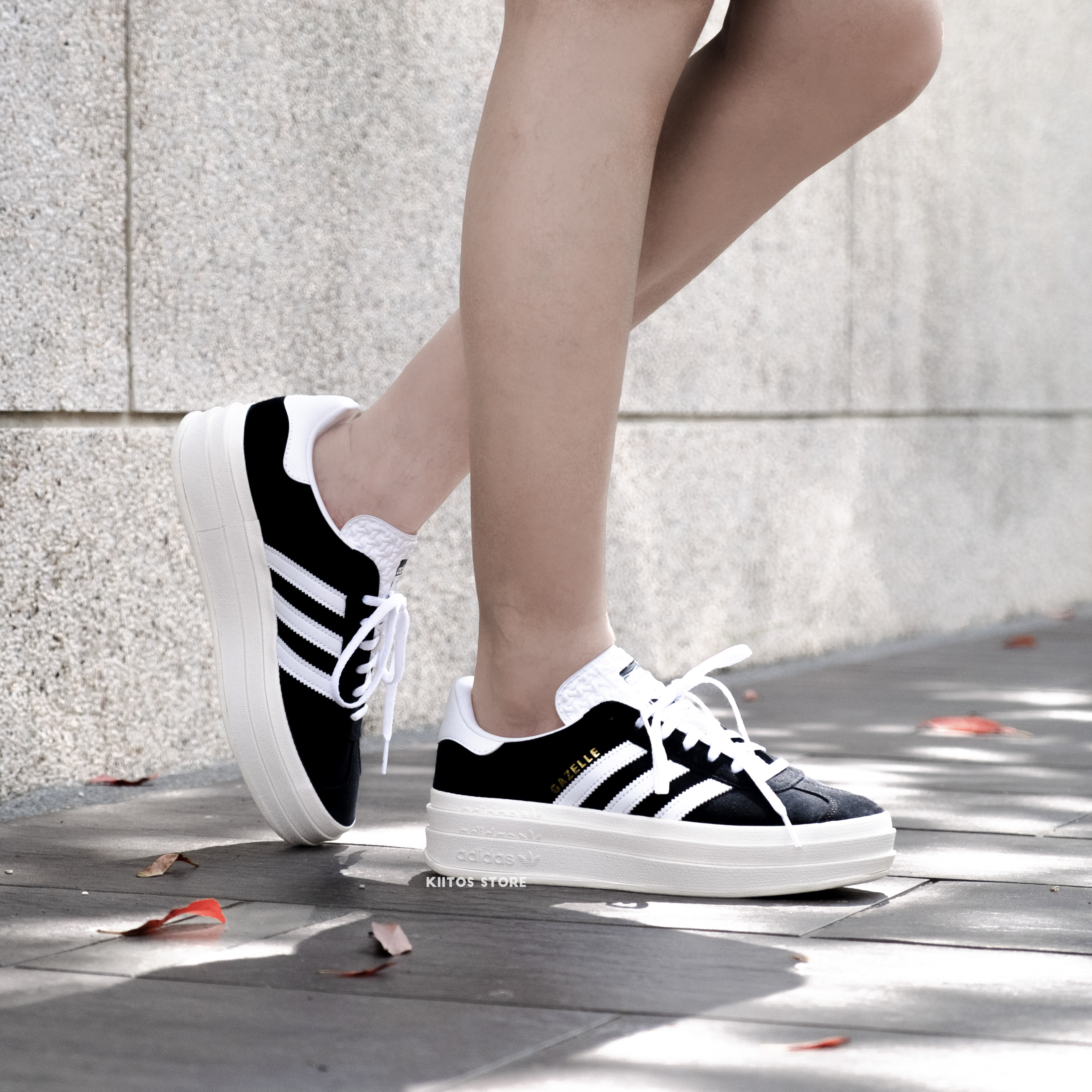【現貨】 Adidas GAZELLE BOLD 黑白 厚底 增高 女鞋 HQ6912 24.5cm