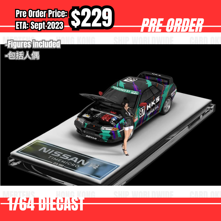 Pre Order-$229 Time Micro Nissan Skyline GTR R32 HKS w/