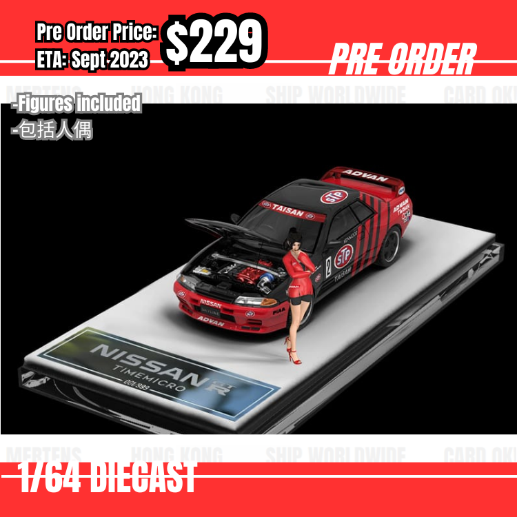 Pre Order-$229 * Time Micro * Nissan Skyline GTR R32 Advan w/figure [OD16/06]