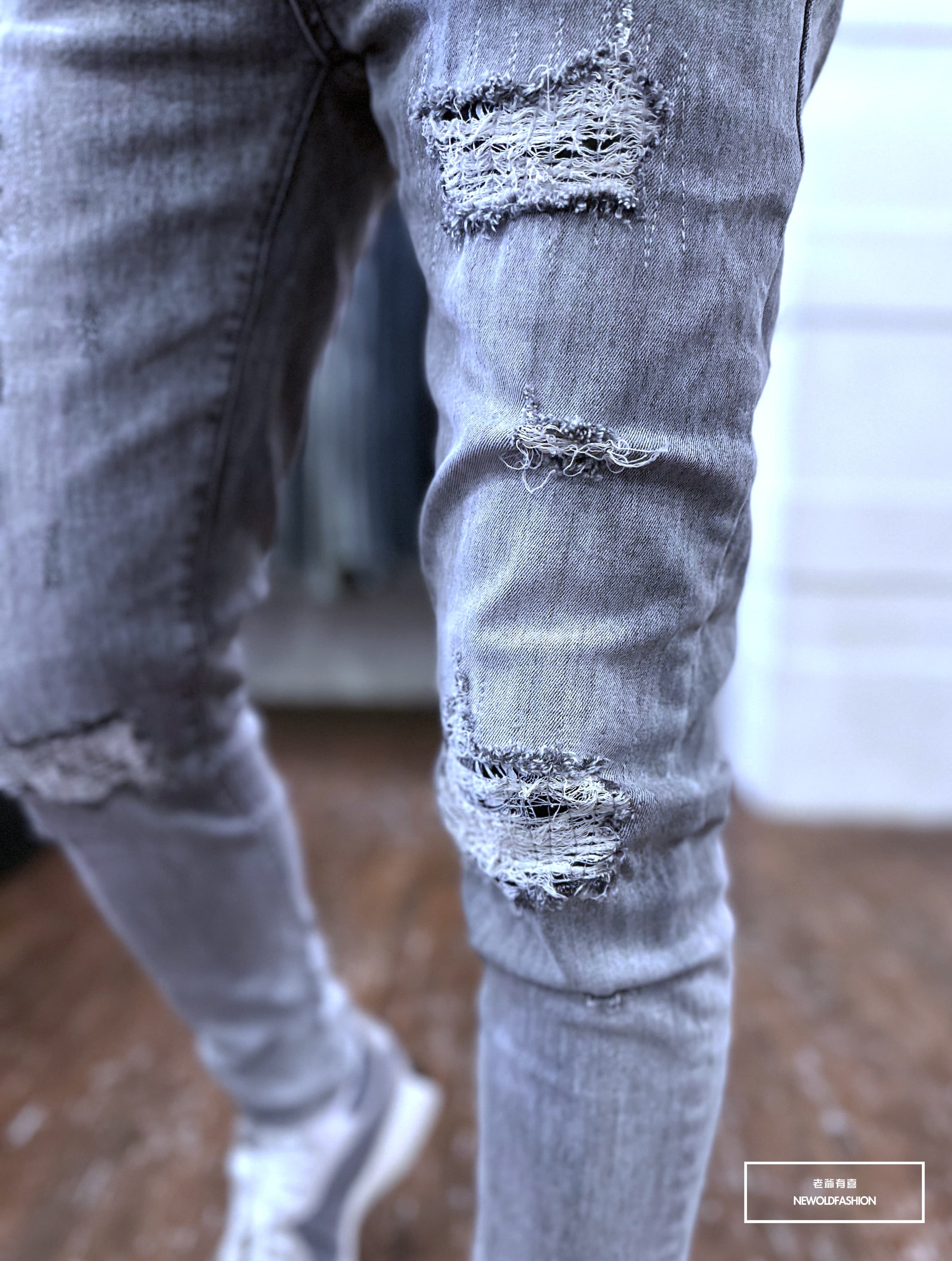 『新品上市』重磅縫線變形蟲補丁小直筒(NOF23063895)