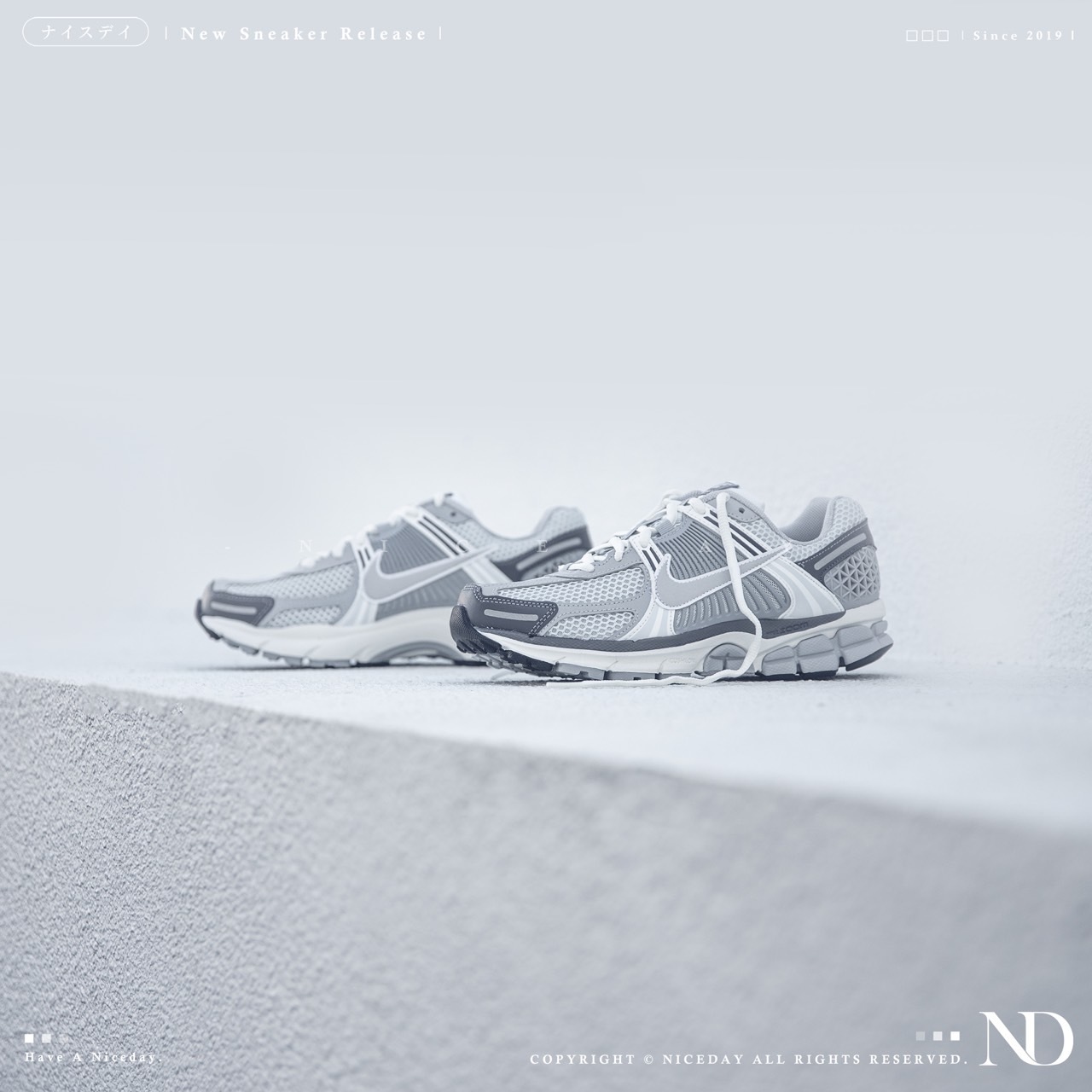 NICEDAY 現貨 NIKE ZOOM VOMERO 5 灰白 女鞋 FD9919-001