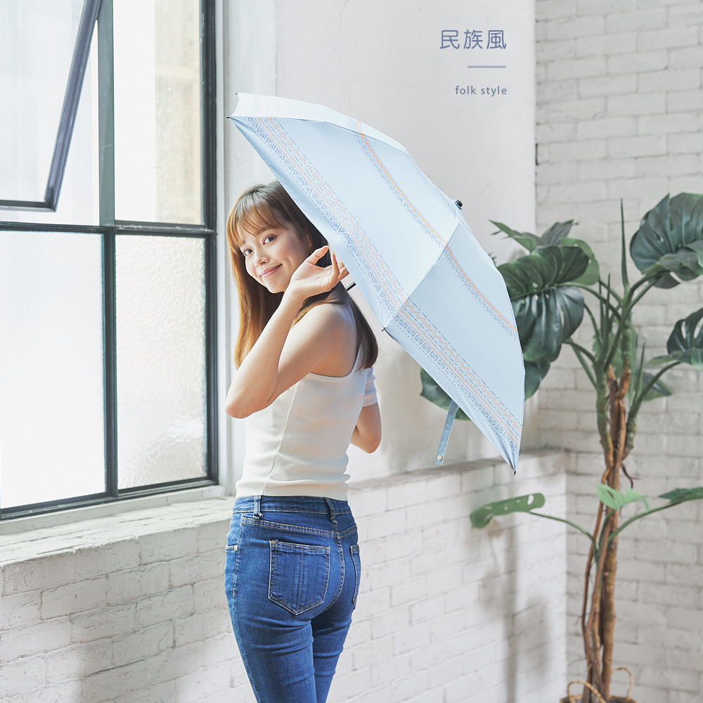 加大極輕進化版降溫10度C傘民族風3色,降溫10度傘,涼感傘,摺疊傘,雨之戀, 雨傘,雨傘推薦,輕量,抗風,雨傘規格,雨傘介紹,傘 安全,傘 雨, 抗熱防曬,雨傘材質,抗風傘骨,彈力,潑水,涼感,低碳環保,循環再生傘布,輕盈,特大遮蔽,民族風,藍傘