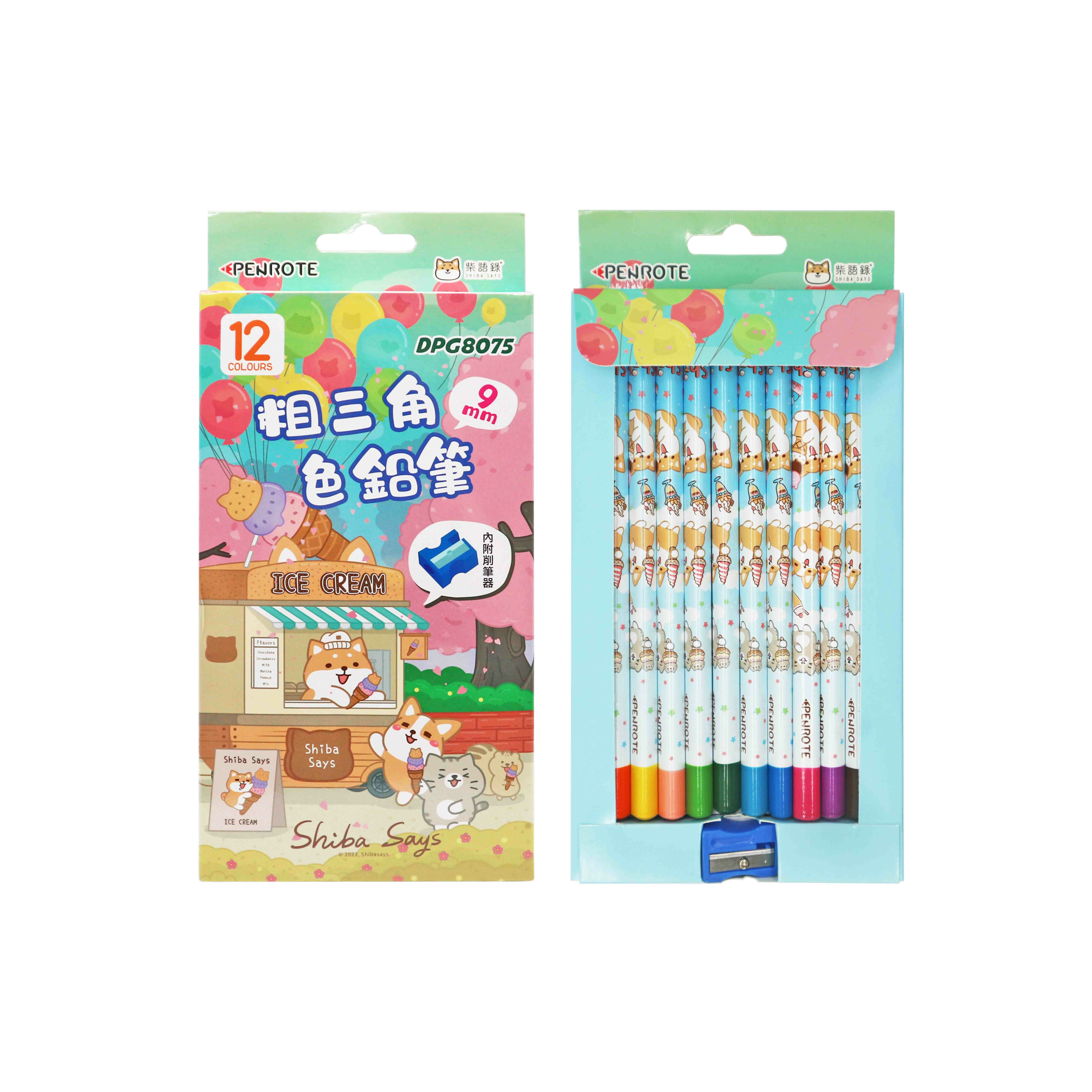 【PENROTE筆樂】柴語錄12色粗三角色鉛筆