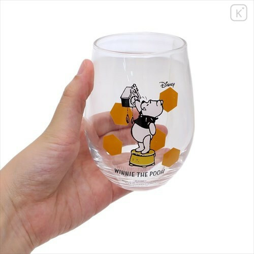 【現貨】日本迪士尼 維尼調時鐘 玻璃杯  日本製