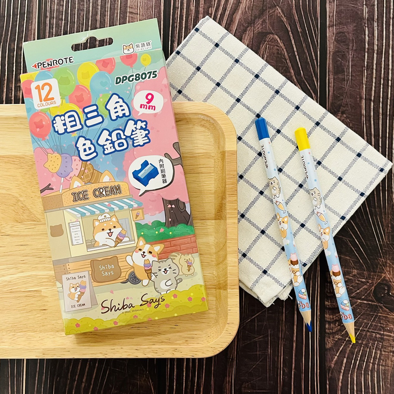 【PENROTE筆樂】柴語錄12色粗三角色鉛筆