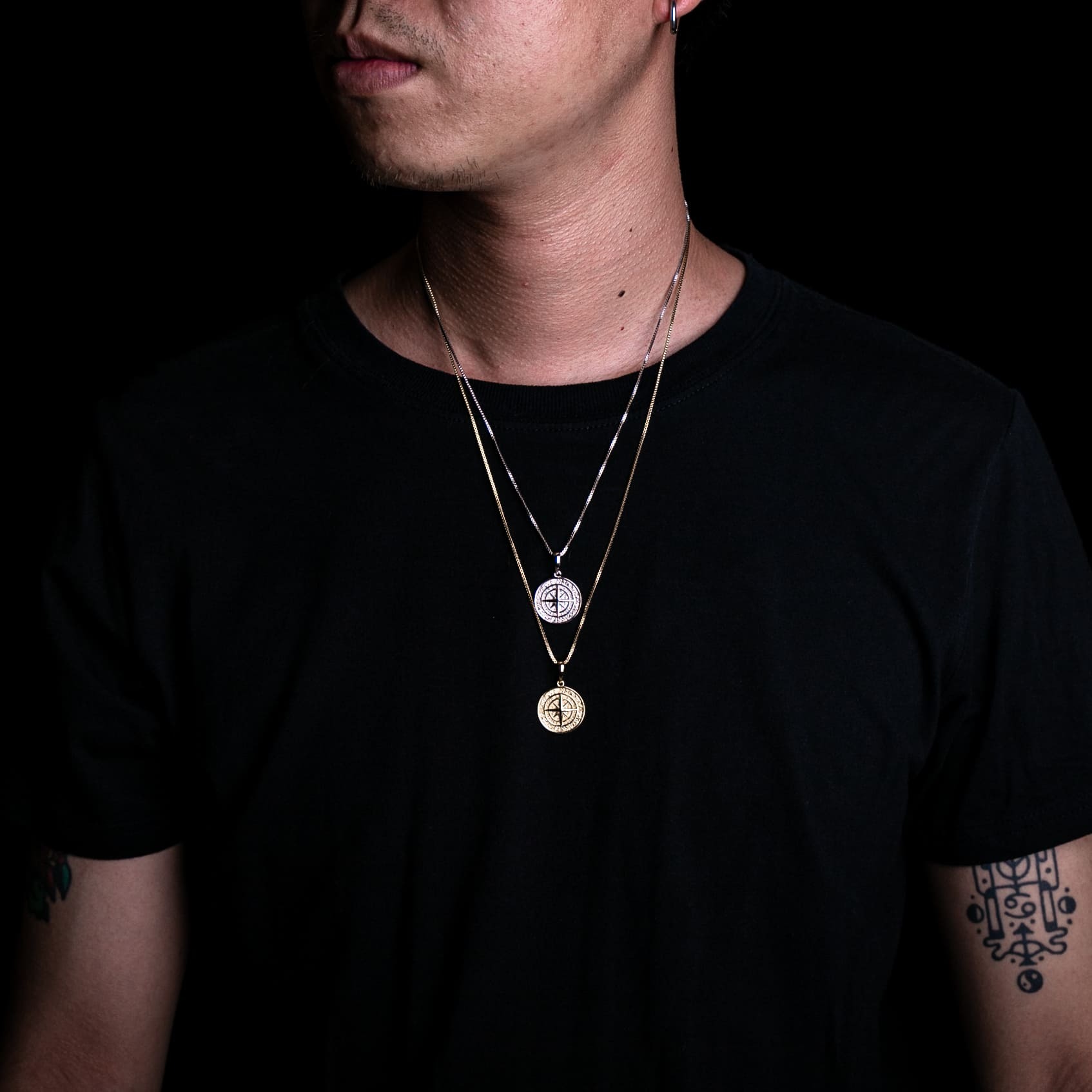 925純銀羅盤墜飾