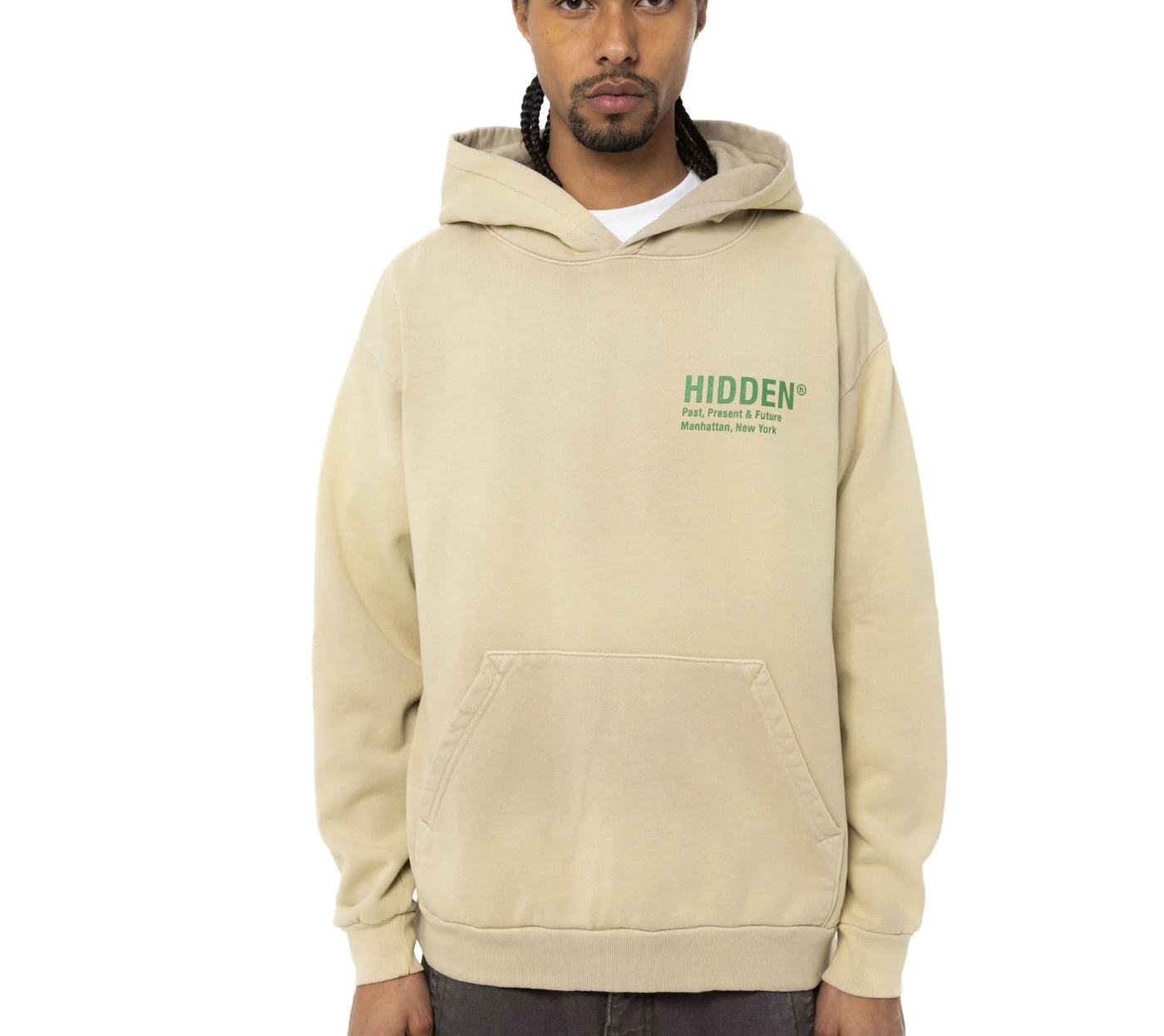 Hidden NY Classic Logo Hoodie 經典H 帽T 米色
