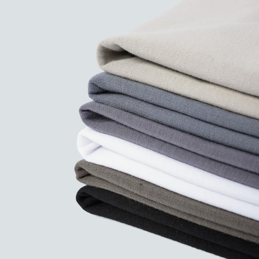 #154 台灣製子母領寬鬆下擺圓弧短T