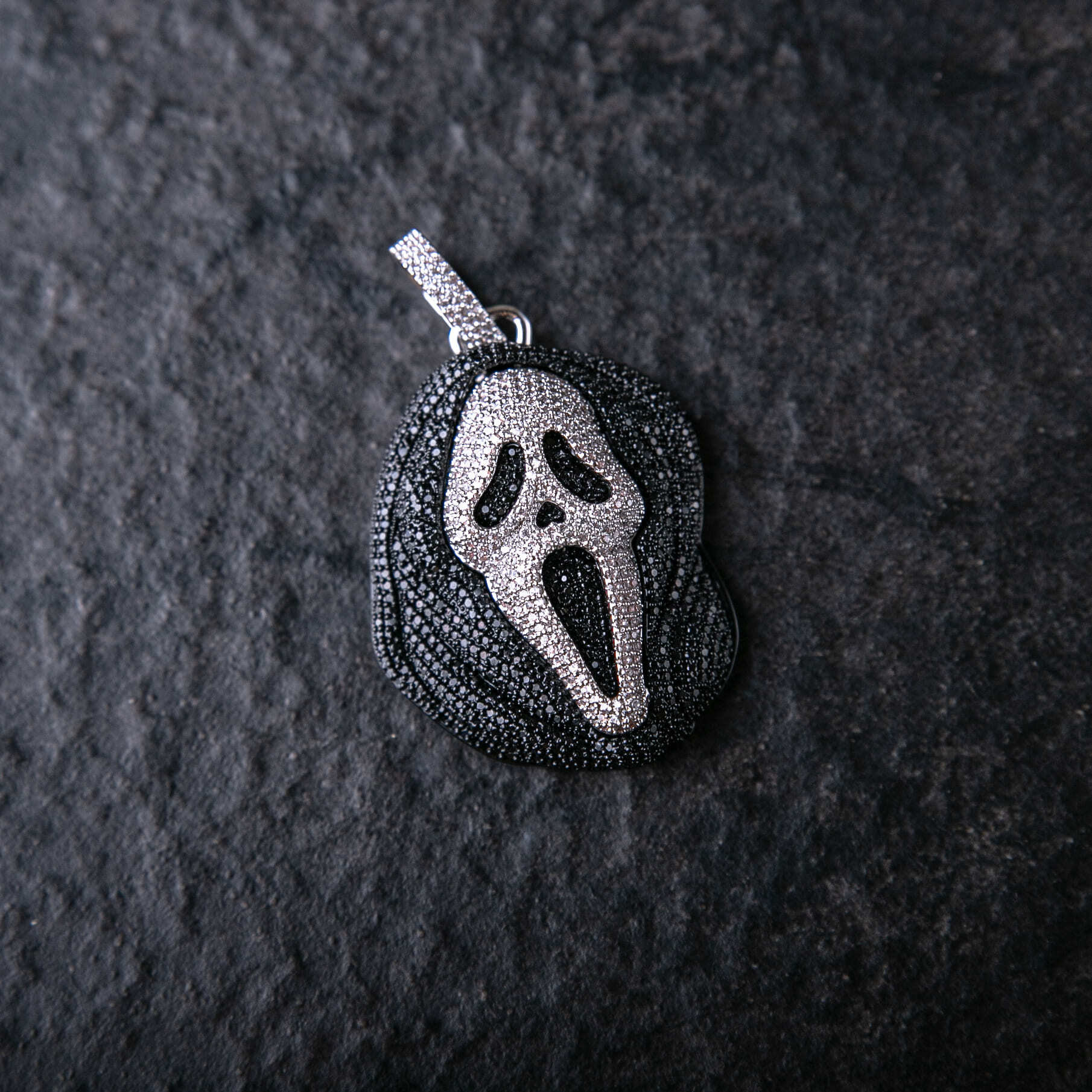 滿鑲死神面具墜飾