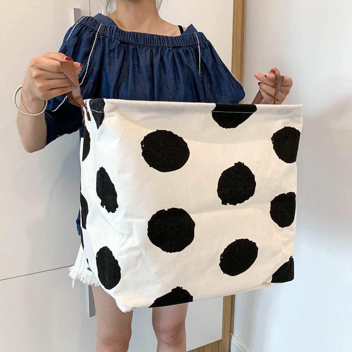 《2403》北歐棉麻防水收納/髒衣籃