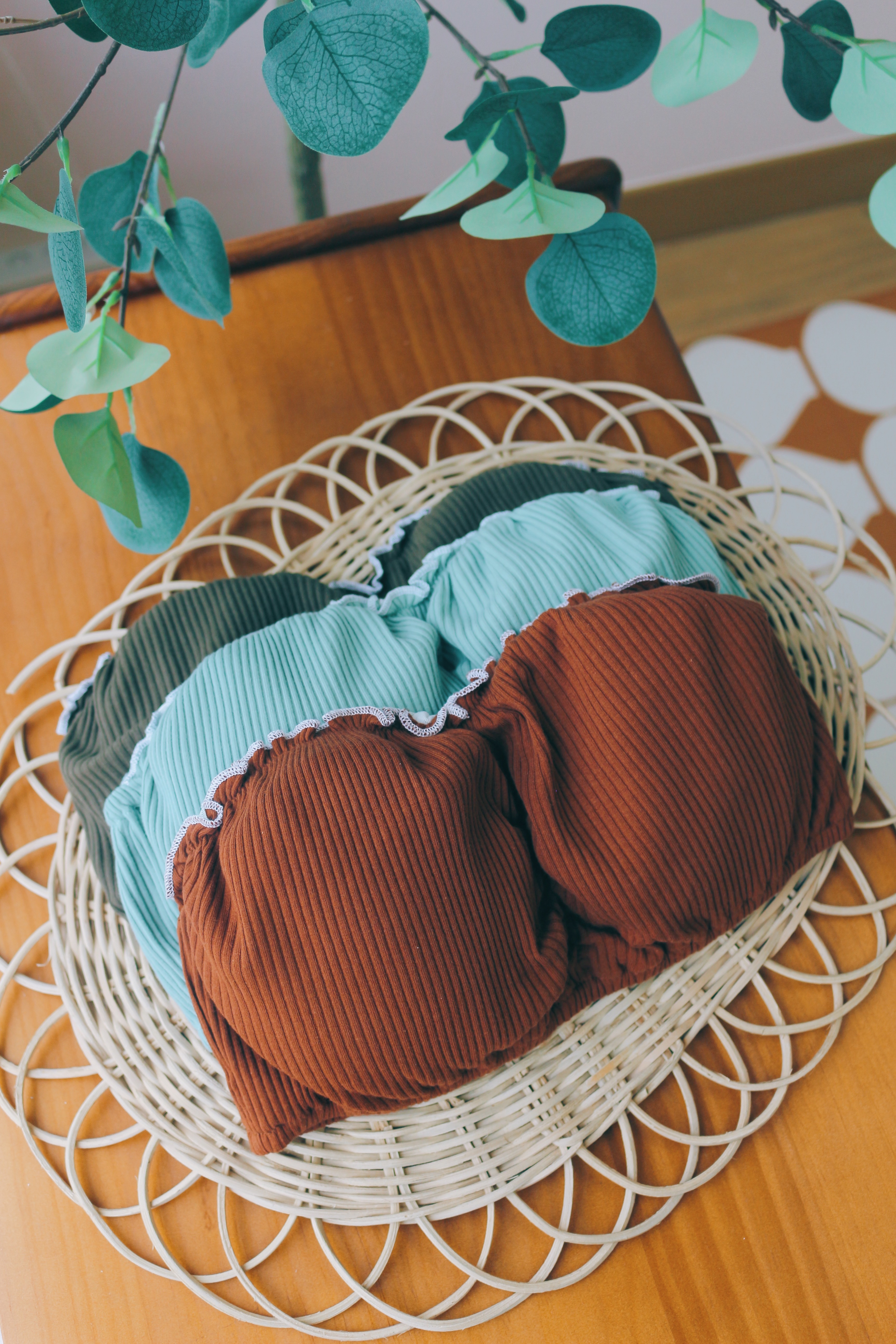 三色／防滑滾邊平口打底 / Lowcut