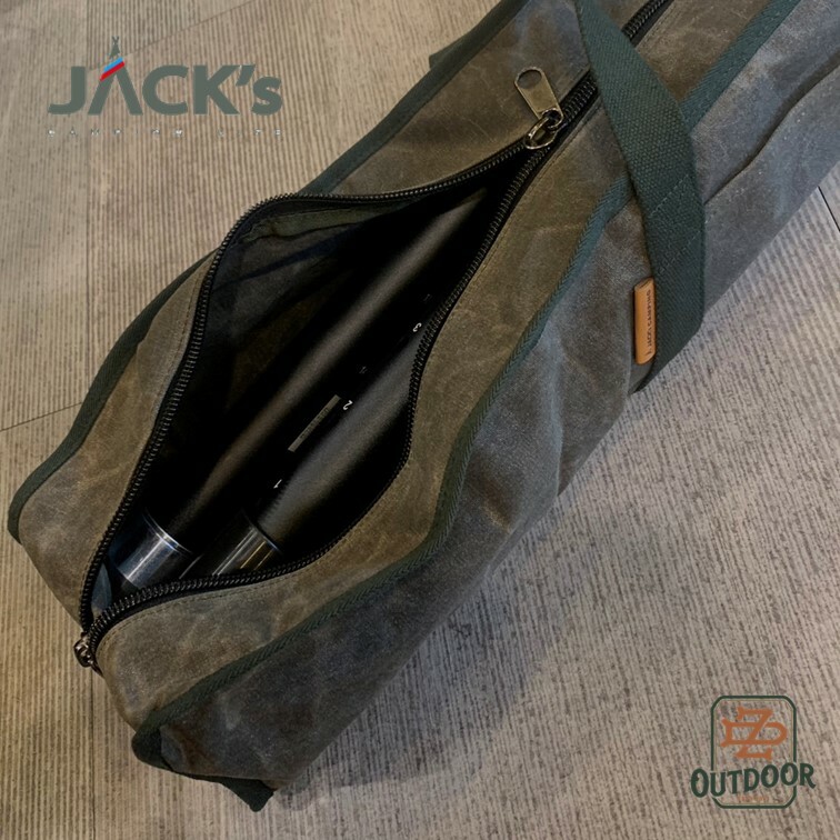 JACK's 帆布營柱袋 營柱袋 上蠟帆布 營柱 收納袋 裝備袋 露營 戶外 天幕 帳篷