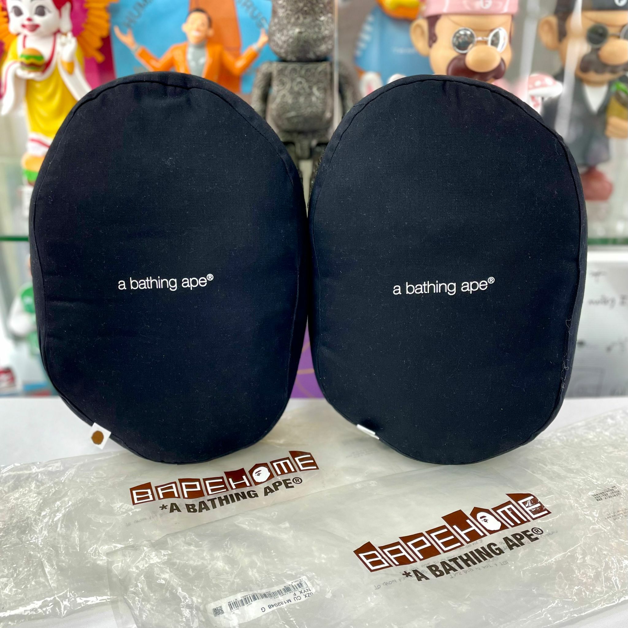 (Instock)Set of 2 A BATHING APE BAPE HOME Goods COLOR CAMO APE HEAD CUSHION