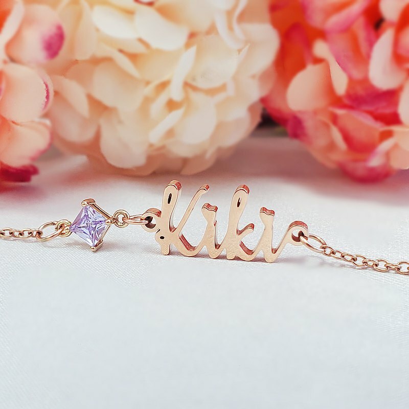 鋯石人名定制 頸鏈 / 手鏈 / 腳鏈