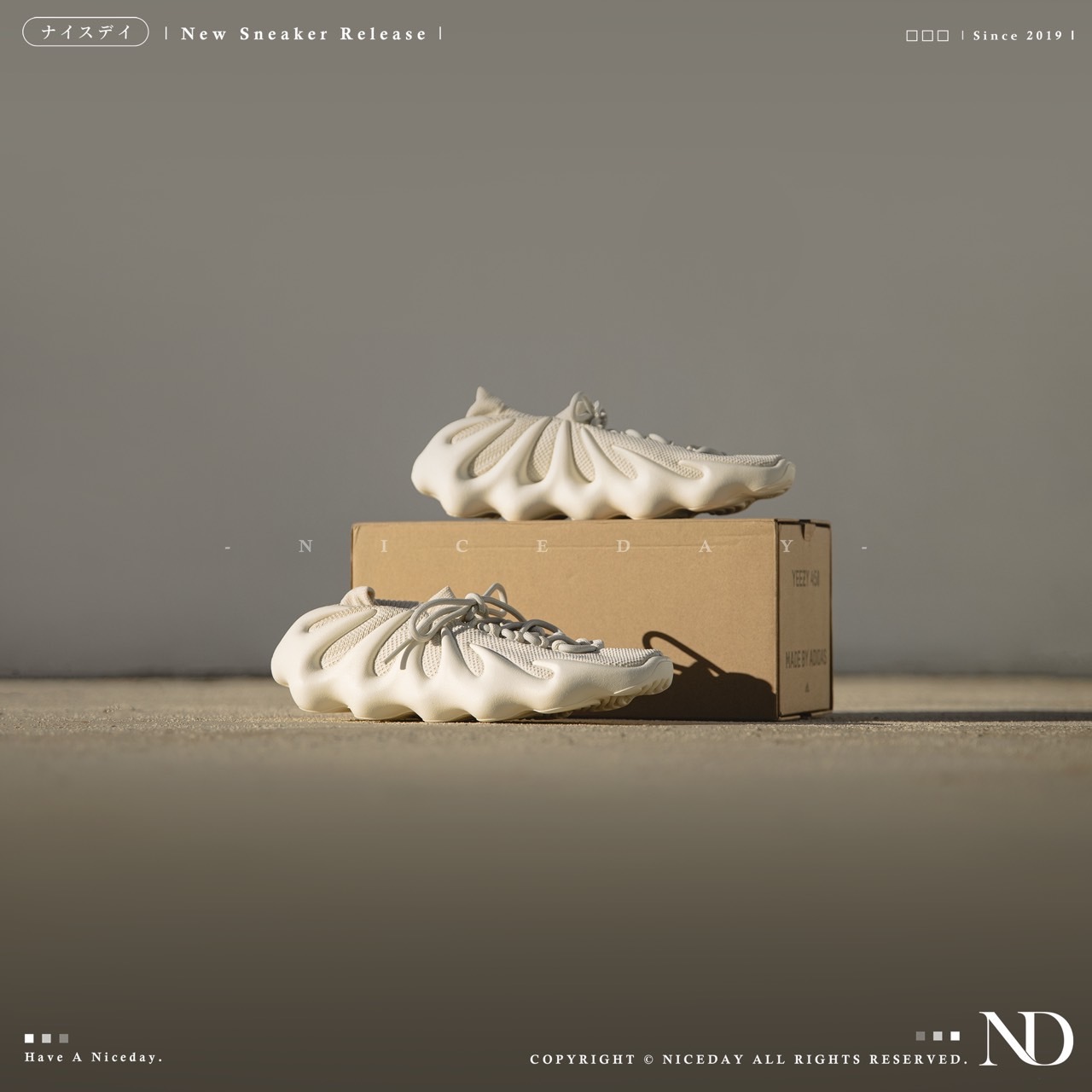 NICEDAY 代購 Adidas Yeezy 450 Cloud White 奶油白 男女鞋 H68038