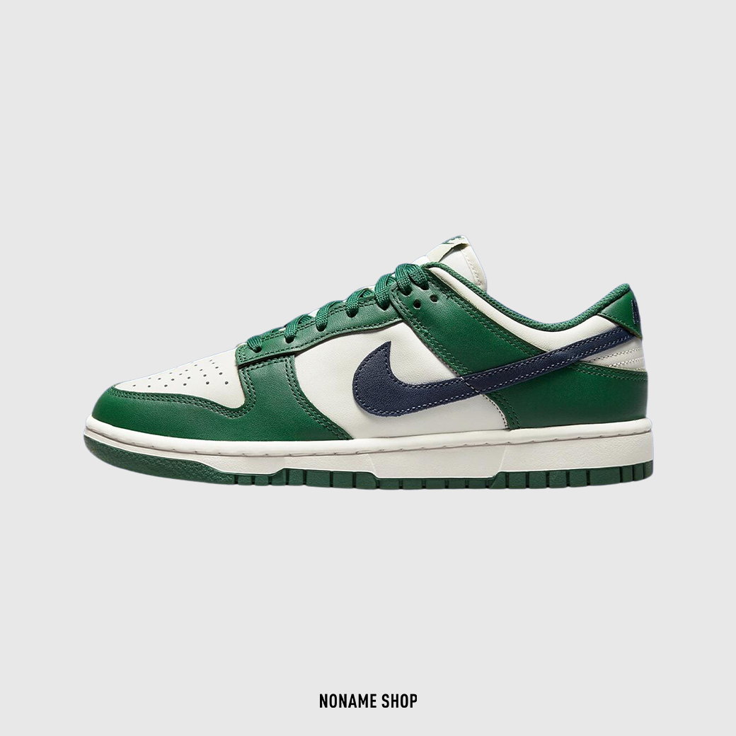 NIKE DUNK LOW Gorge Green 復古 白綠 午夜藍 (女款)