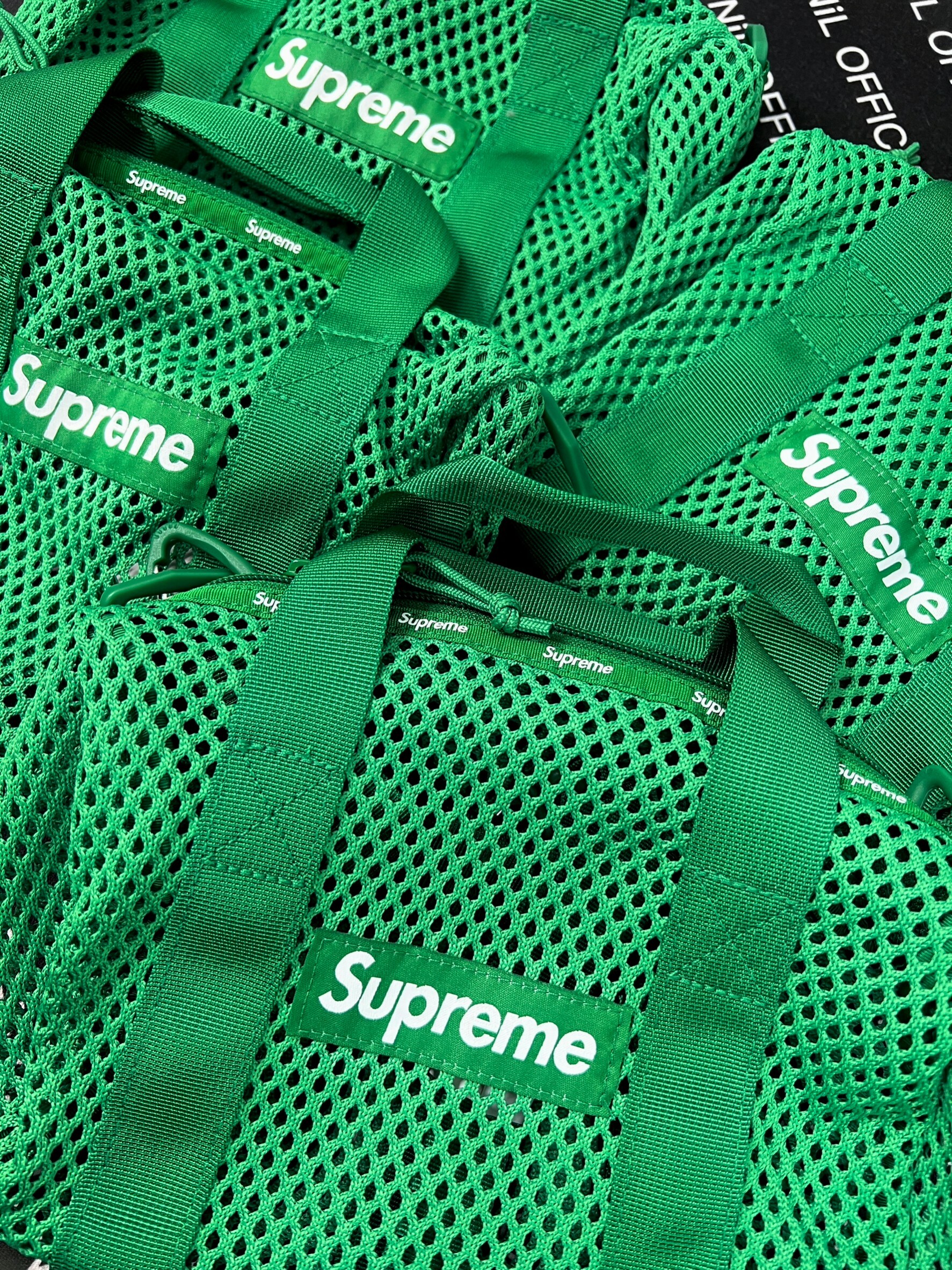 Supreme 23SS Mesh Duffle Bag 洞洞網狀 BV綠 肩包 手提包