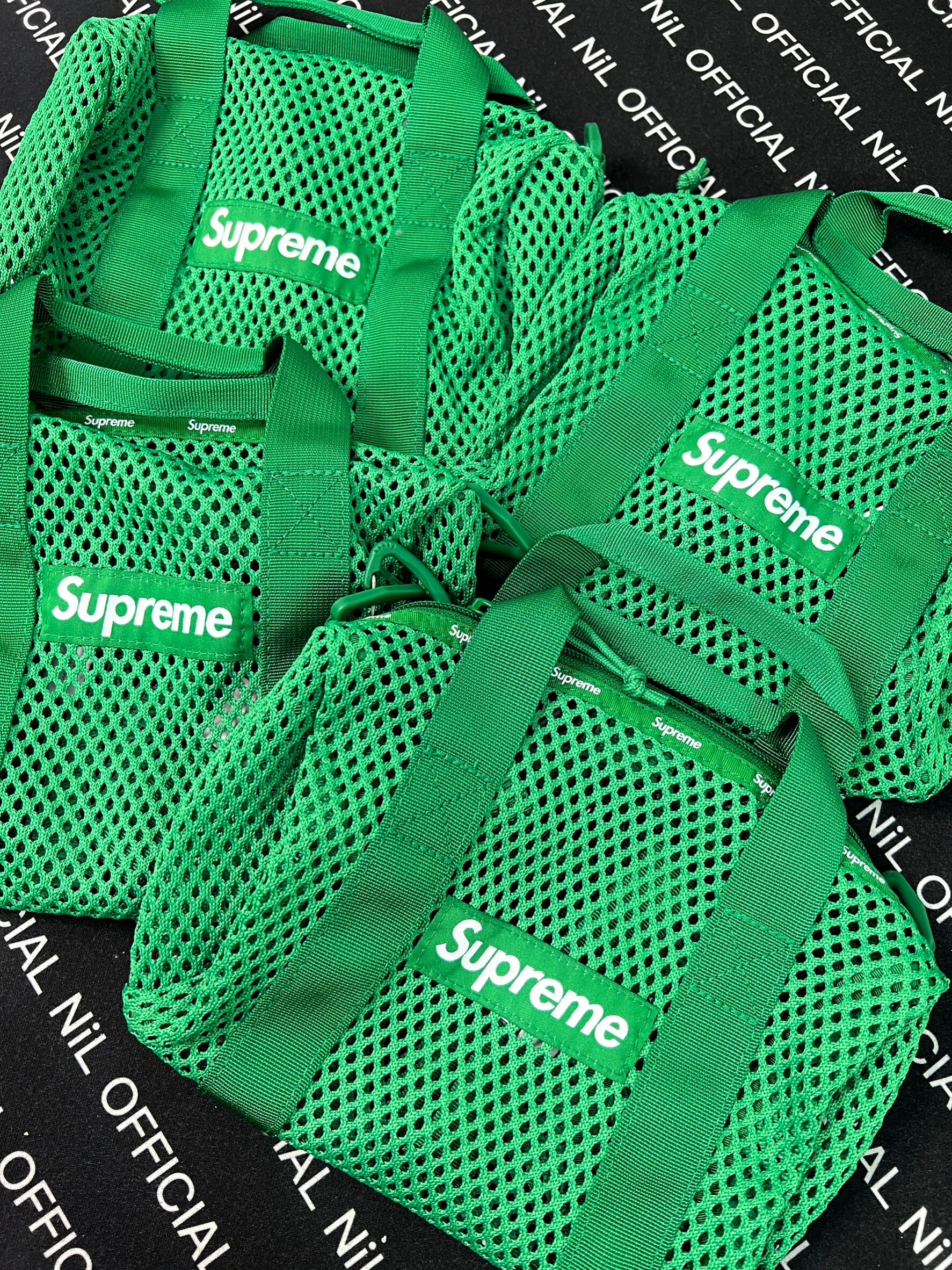 Supreme 23SS Mesh Duffle Bag 洞洞網狀 BV綠 肩包 手提包